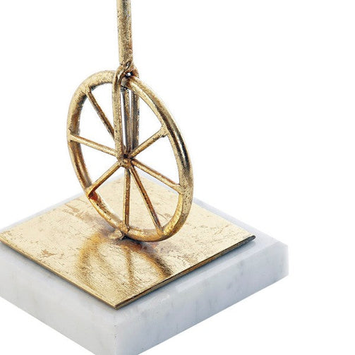 Decorative Figure Dekodonia Metal Resin Marble (17 x 10 x 42 cm) Dekodonia