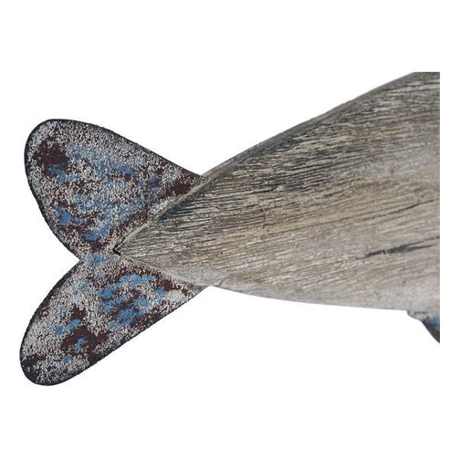Decorative Figure Dekodonia Wood Metal Fish (61 x 9 x 51 cm) Dekodonia