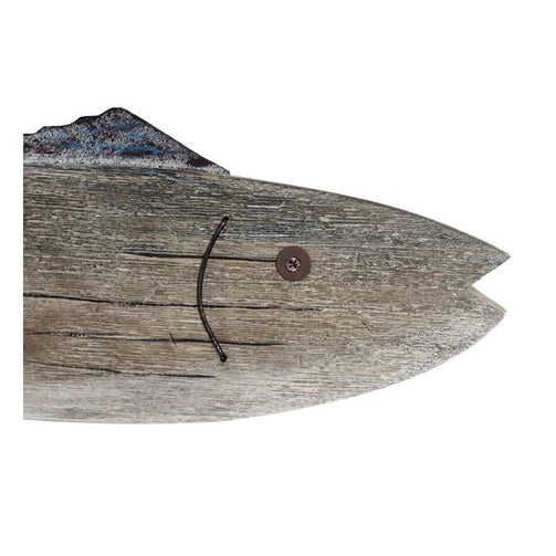 Decorative Figure Dekodonia Wood Metal Fish (61 x 9 x 51 cm) Dekodonia