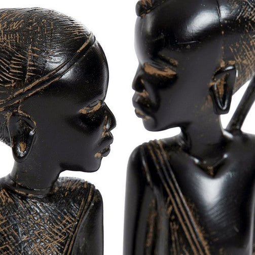 Decorative Figure Dekodonia Resin Stone African Woman (2 pcs) (6 x 4 x 26 cm) Dekodonia
