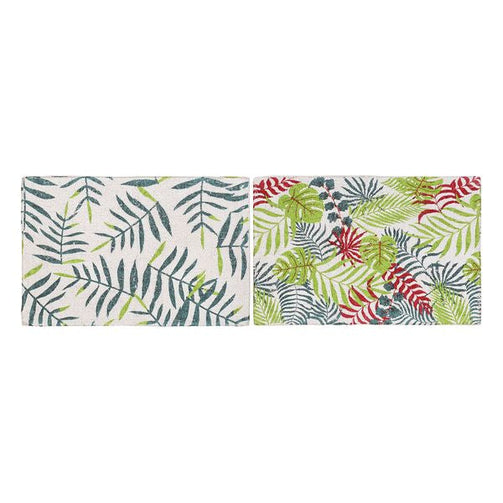 Mouse Mat Dekodonia Cotton Tropical Bath & Shower (80 x 50 cm) (2 pcs) Dekodonia