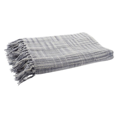 Blanket Dekodonia Fringe Cotton (130 x 170 cm) Dekodonia