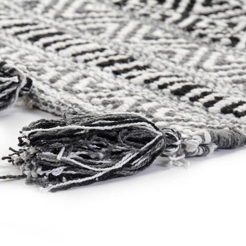 Carpet Dekodonia Black Cotton Colonial (175 x 120 cm) Dekodonia