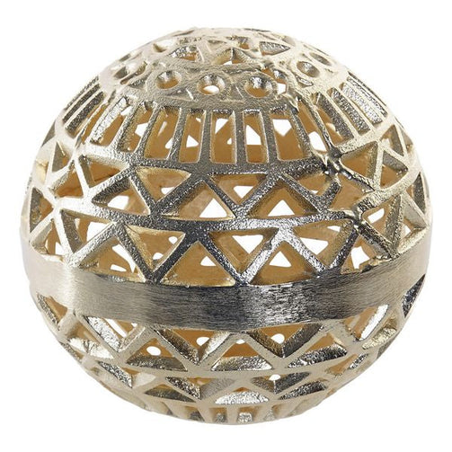 Decorative bauble Dekodonia Aluminium Geometric (17 x 17 x 17 cm) Dekodonia