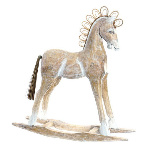 Decorative Figure Dekodonia Horse Bamboo rattan Fibre (60 x 17 x 65 cm) Dekodonia