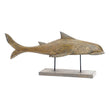 Decorative Figure Dekodonia Metal Bamboo Shark (95 x 22 x 40 cm) Dekodonia