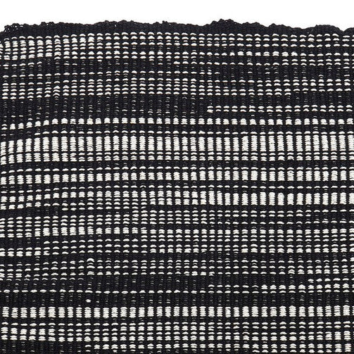 Carpet Dekodonia Black Cotton (180 x 120 cm) Dekodonia