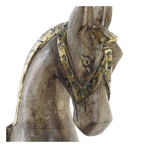 Decorative Figure Dekodonia Wood Metal Horse Dekodonia