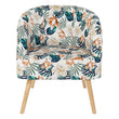 Armchair Dekodonia Multicolour Birch Polyester (70 x 68 x 55 cm) Dekodonia