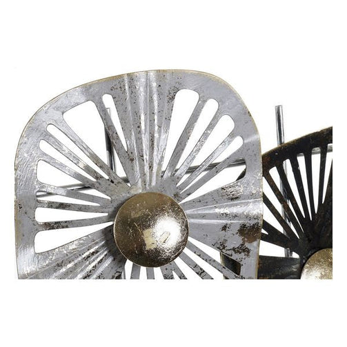 Wall Decoration Dekodonia Metal Modern Flowers Dekodonia