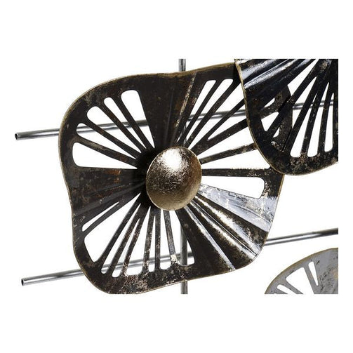 Wall Decoration Dekodonia Metal Modern Flowers Dekodonia