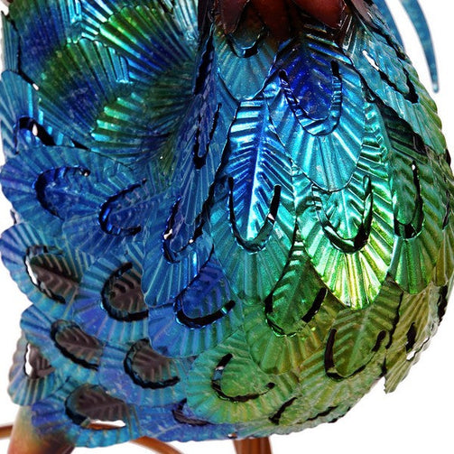 Decorative Figure Dekodonia Peacock Metal Gloss finish (118 x 29 x 102 cm) Dekodonia