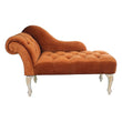 Chaise Longue Sofa Dekodonia Toasted Orange Wood (120 x 56 x 78 cm) Dekodonia