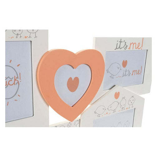 Photo frame Dekodonia Chicken Wood Crystal (45 x 2 x 38 cm) (2 pcs) Dekodonia