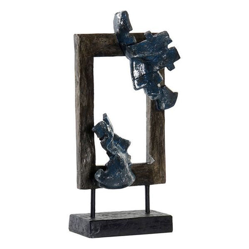 Decorative Figure Dekodonia Abstract Metal Resin (18 x 9 x 39 cm) Dekodonia