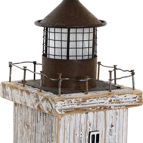 Headlight Dekodonia Ornamental Sailor Metal Paolownia wood (10 x 10 x 42 cm) Dekodonia