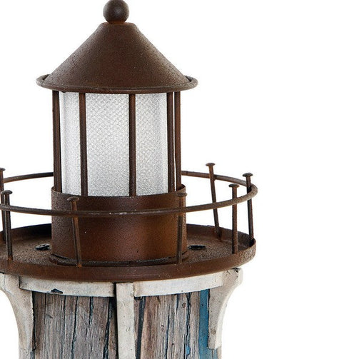 Headlight Dekodonia Ornamental Sailor Wood Metal (10 x 8 x 37 cm) Dekodonia