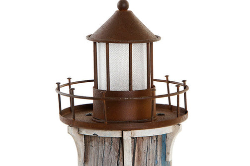 Headlight Dekodonia Ornamental Sailor Wood Metal (10 x 8 x 37 cm) Dekodonia