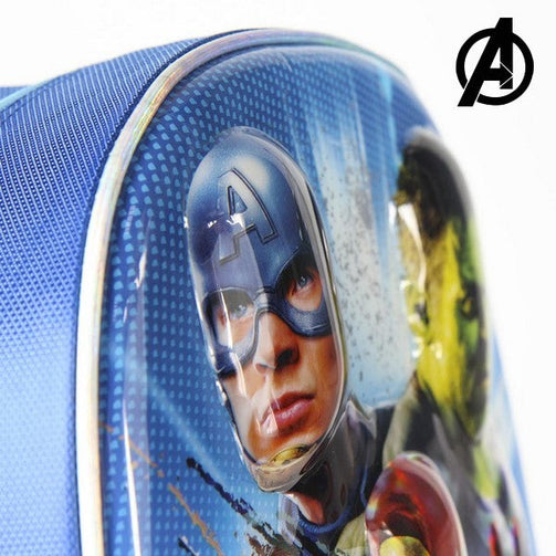 3D Child bag The Avengers Blue Metallic The Avengers