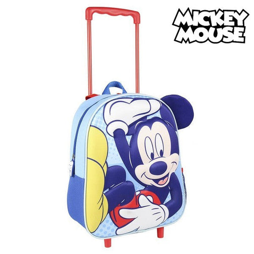 3D School Bag with Wheels Mickey Mouse Mickey Mouse