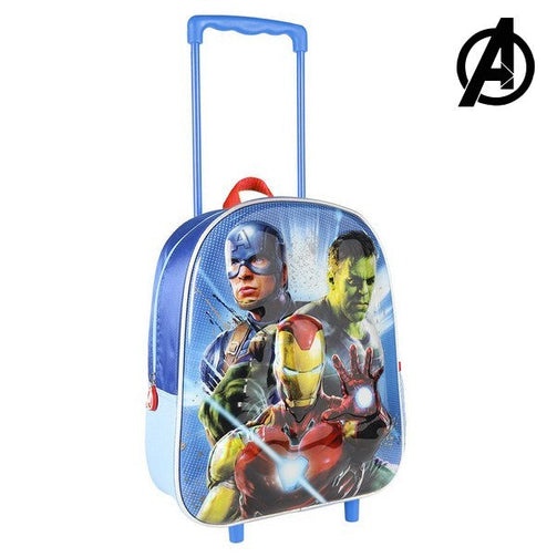 3D Child bag The Avengers Blue Metallic The Avengers