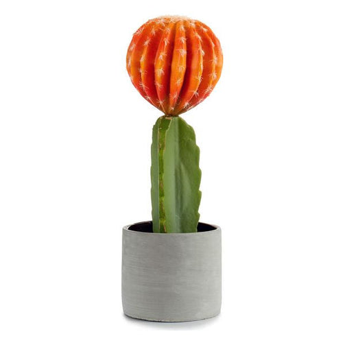 Cactus Orange Plastic Cactus (13 x 41 x 13 cm) Ibergarden