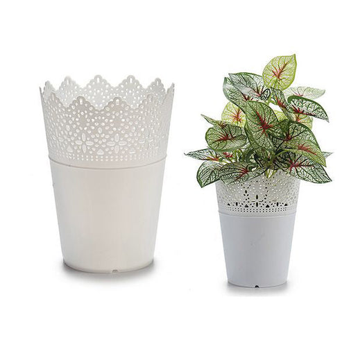 Plant pot White Plastic Ibergarden