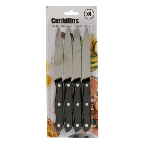 Knife Set Black (1,3 x 28 x 11 cm) (4 pcs) BigBuy Home