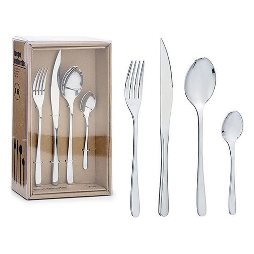 Pieces of Cutlery Metal (16 pcs) BigBuy Home