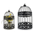 Cage Black Metal Ironwork Black (19 x 30 x 19 cm) Gift Decor