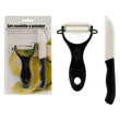 Vegetables Cutter and Peeler Black Plastic (2,2 x 23 x 14 cm) BigBuy Home