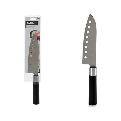 Kitchen Knife Black Steel (2 x 37,5 x 7,5 cm) BigBuy Home