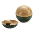 Decorative bauble Green 10 (10 x 10 x 10	 cm) Bamboo Gift Decor