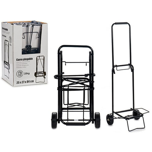 Multi-purpose Cart Black (29 x 84 x 25 cm) BigBuy Home