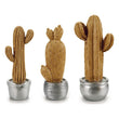 Garden statues Resin Silver Cactus Gift Decor