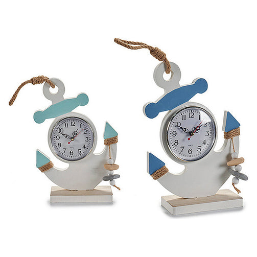 Table clock Wood (8 x 29 x 22 cm) Gift Decor