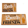 Doormat Beer & Friends Coconut (40 x 2 x 60 cm) Gift Decor