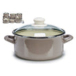 Saucepan Grey Enamelled Steel (Ø 20 cm) BigBuy Home