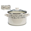 Casserole with Lid Enamelled Steel (0.016 L) (33,6 x 21,5 x 25,8 cm) BigBuy Home