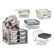 Box with compartments With lid (24,5 x 11,5 x 26 cm) BigBuy Home