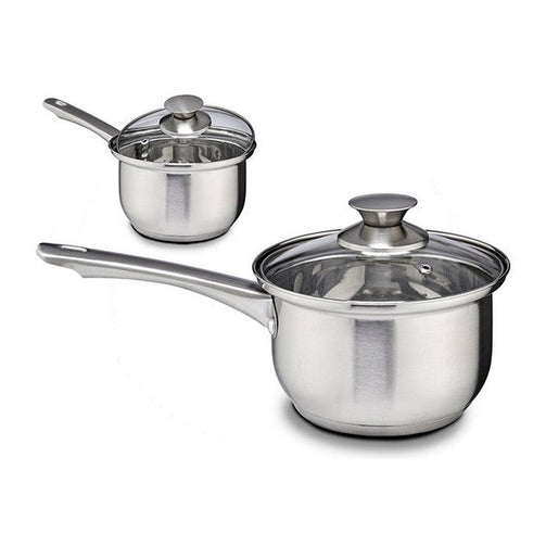 Saucepan Steel 16 cm BigBuy Home