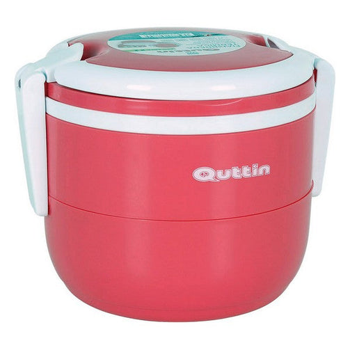 Set of lunch boxes Quttin Stackable Thermal (2 uds) (18 x 15,5 x 14 cm) Quttin