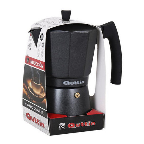 Italian Coffee Pot Quttin Darkblack Induction Black Quttin