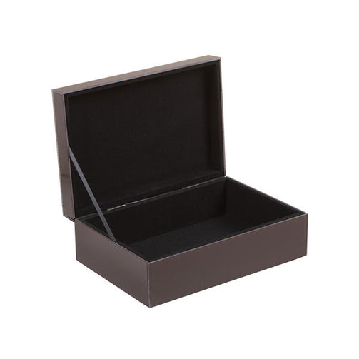 Decorative box Brass Pine (26 X 18 x 9 cm) BigBuy Home
