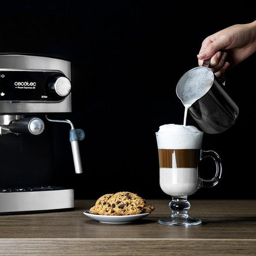 Express Manual Coffee Machine Cecotec Power Espresso 20 1,5 L 850W Black Inox Cecotec