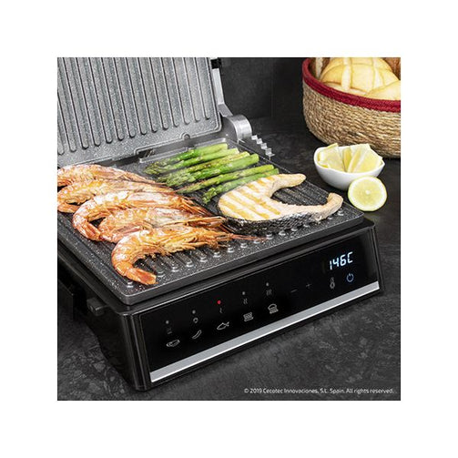 Contact Grill Cecotec Rock'nGrill Smart 2000W Black Stainless steel Cecotec