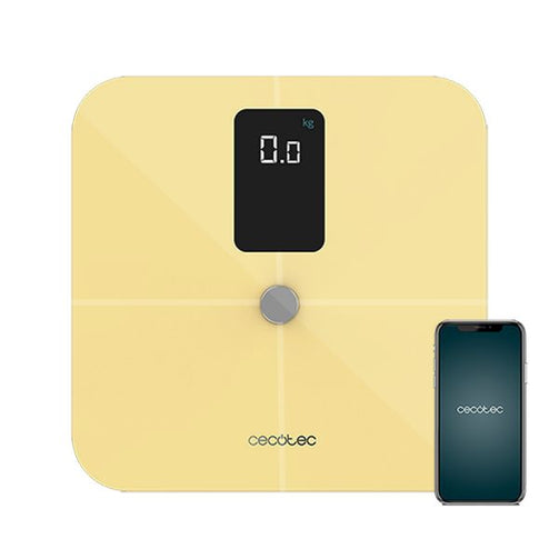 Digital Bathroom Scales Cecotec Surface Precision 10400 Smart Healthy Vision Yellow Cecotec