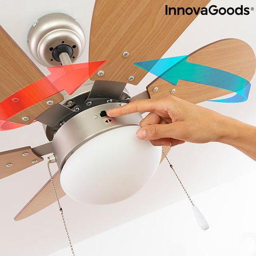 Ceiling Fan with Light InnovaGoods Ø 75 cm 55W InnovaGoods