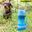 2-in-1 bottle with water and food containers for pets Pettap InnovaGoods InnovaGoods