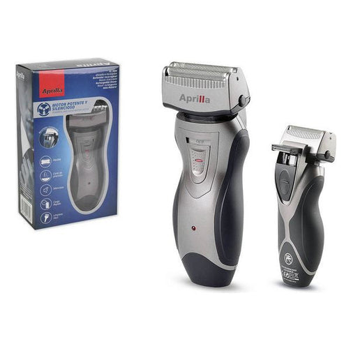 Rechargeable Electric Shaver Aprilla Black Silver Aprilla